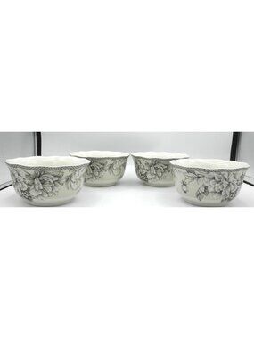 Adelaide Antique White by 222 Fifth Soup/Cereal Bowls Set of 4 Pattern: 22FADEAW